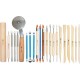 Набор инструментов для лепки и моделирования, 22 шт в пластиковой тубе, BRAUBERG ART, 271174