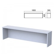 Надстройка для стола 'Арго', шириной 1600 мм, серый