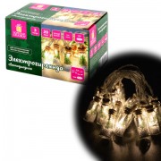 Электрогирлянда-нить комнатная 'Бутылочки' 3 м, 20 LED, теплый белый, USB, ЗОЛОТАЯ СКАЗКА, 592203