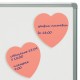 Блок самоклеящийся (стикеры), фигурный BRAUBERG, НЕОНОВЫЙ 'Сердце', 50 листов, розовый, европодвес, 122710