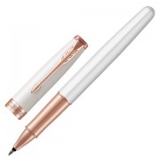 Ручка-роллер PARKER 'Sonnet Premium Pearl Lacquer PGT', корпус жемчужный лак, позолоченные детали, черная, 1931554