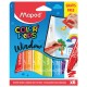 Фломастеры MAPED (Франция) 'Color'peps Window' 6 цветов + салфетка, картонная упаковка, европодвес, 844820