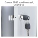 Шкаф металлический для одежды BRABIX 'LK 21-80', УСИЛЕННЫЙ, 2 секции, 1830х800х500 мм, 37 кг, 291129, S230BR406102