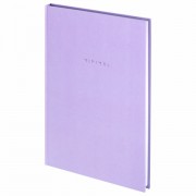 Блокнот БОЛЬШОЙ ФОРМАТ 200х290 мм, А4, 80 л., твердый, клетка, BRAUBERG 'Minimal', сиреневый, 116434