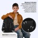 Рюкзак BRAUBERG SOFT, 2 отделения, 3 кармана, 'Стильный шрифт', СВЕТЯЩИЙСЯ, 40х31х15 см, 272034