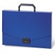 Папка-портфель пластиковая BRAUBERG 'Energy', А4 (330х256х32 мм), без отделений, синий, 222082