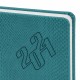 Ежедневник датированный 2021 А5 (138х213 мм) BRAUBERG 'Rainbow Croc', кожзам, бирюзовый, 111387