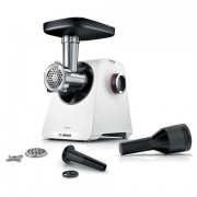 Мясорубка BOSCH MFWS420W, мощность 1900 Вт, производительность 2,5 кг/мин, металлический шнек, реверс