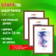 Рамка 21х30 см, небьющаяся, КОМПЛЕКТ 3 штуки, багет 16 мм, дерево, STAFF 'Sonata', цвет орех, 391387