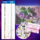 Картина стразами (алмазная мозаика) 40х50 см, ОСТРОВ СОКРОВИЩ 'Букет сирени', на подрамнике, 662430