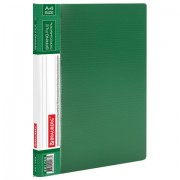 Папка с металлическим скоросшивателем и внутренним карманом BRAUBERG 'Contract', зеленая, до 100 л., 0,7 мм, 221784