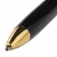 Ручка бизнес-класса шариковая BRAUBERG 'De Luxe Black', корпус черный, узел 1 мм, линия письма 0,7 мм, синяя, 141411
