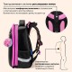 Ранец BRAUBERG SHINY, 2 отделения, с брелоком, 'Улыбающийся котик', 38х28х14 см, 272040