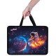 Папка на молнии с ручками ЮНЛАНДИЯ А4, 1 отделение, пластик, 80 мм, 'Space explorer', 273365