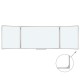 Доска магнитно-маркерная 3-х элементная 100х150/300 см, 5 рабочих поверхностей, белая, BRAUBERG, 231708