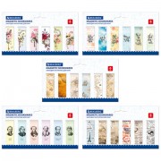 Закладки для книг МАГНИТНЫЕ, 'MIX 2', набор 30 шт., 60x20 мм, BRAUBERG, 113178