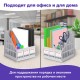 Лоток вертикальный для бумаг BRAUBERG 'SMART-MAXI' (254х255х297 мм), 3 отделения, сетчатый, сборный, серый, 231524