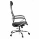 Кресло офисное МЕТТА 'К-12', хром, ткань-сетка, сиденье и спинка регулируемые, черное
