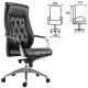 Кресло офисное BRABIX PREMIUM 'Sonata EX-754', мультиблок, алюминий, экокожа, черное, 532491
