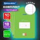 Тетради 18 л. КОМПЛЕКТ 10 шт. BRAUBERG 'КЛАССИКА', линия, обложка картон, ЗЕЛЕНАЯ, 106659