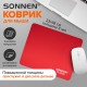 Коврик для мыши SONNEN 'RED', резина + ткань, 220х180х3 мм, 513306