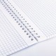 Тетрадь А4, 96 л., BRAUBERG, гребень, клетка, матовая ламинация, 'NoteBookMono' (микс в спайке), 405315