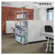 Стеллаж металлический BRABIX 'MS Plus-200/40-5', 2000х1000х400 мм, 5 полок, регулируемые опоры, 291109, S241BR164502