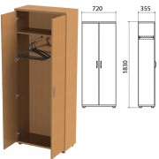 Шкаф (каркас) для одежды 'Эко', 720х355х1830 мм, бук бавария, 402897, 402897-550