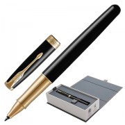 Ручка-роллер PARKER 'Sonnet Core Black Lacquer GT', корпус черный глянцевый лак, позолоченные детали, черная, 1948080