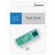 Флеш-диск 32 GB, SMARTBUY Glossy, USB 2.0, зеленый, SB32GBGS-G