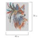Картина стразами (алмазная мозаика) 40х50 см, ОСТРОВ СОКРОВИЩ 'Индейская лиса', без подрамника, 662412
