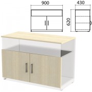 Крышка и фасады тумбы для оргтехники 'Канц' 900х430х620 мм, цвет дуб молочный, ТК28.15.1