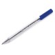 Ручка шариковая BRAUBERG, СИНЯЯ, трехгранная, корпус прозрачный, узел 0,7 мм, линия письма 0,5 мм, 141707