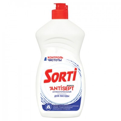 Средство для мытья посуды антибактериальное 450 г SORTI 'Контроль чистоты', 1178-3