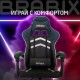 Кресло компьютерное BRABIX 'Shooter GM-123', 2 подушки, экокожа, черное/белое, 533191