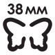Дырокол фигурный 3D 'Бабочка', диаметр вырезной фигуры 38 мм, ОСТРОВ СОКРОВИЩ, 227179