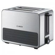 Тостер BOSCH TAT7S25, 1050 Вт, 2 тоста, 7 режимов, металл, серебристый