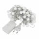Электрогирлянда-нить комнатная 'Шарики' 10 м, 80 LED, теплый белый свет, 220 V, контроллер, ЗОЛОТАЯ СКАЗКА, 591349