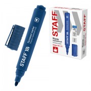 Маркер перманентный STAFF 'Basic Budget PM-125', СИНИЙ, круглый наконечник 3 мм, 152175