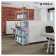 Стеллаж металлический BRABIX 'MS Plus-200/60-5', 2000х1000х600 мм, 5 полок, регулируемые опоры, 291111, S241BR166502