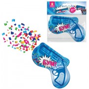 Хлопушка самонадувная КОМПЛЕКТ 10 штук 'Пистолет с конфетти', фольга, бумага, ЗОЛОТАЯ СКАЗКА, 592462