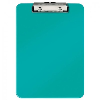 Доска-планшет LEITZ 'WOW', с верхним прижимом, A4, 320х228 мм, пластик, 1,7 мм, бирюзовая, 39710051