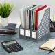 Лоток вертикальный для бумаг BRAUBERG 'Office-Expert', 215 мм, 3 отделения, сборный, серый, 238018