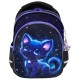 Рюкзак BRAUBERG OPTIMA, 2 отделения, с брелком, 'Glowing kitten', 36х27х18 см, 274417