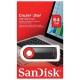 Флеш-диск 64 GB, SANDISK Cruzer Dial, USB 2.0, черный/красный, SDCZ57-064G-B35