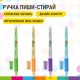 Ручка стираемая гелевая с эргономичным грипом BRAUBERG KIDS 'RESTART COLOR', СИНЯЯ, игольчатый узел 0,5 мм, линия 0,35 мм, 144097