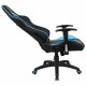 Кресло компьютерное BRABIX 'GT Master GM-110', две подушки, экокожа, черное/голубое, 531928