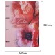 Тетрадь на кольцах БОЛЬШАЯ А4, 240х310 мм, 120 л., под кожу, BRAUBERG VISTA, 'Bloom', 405205