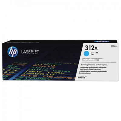 Картридж лазерный HP (CF381A) LaserJet Pro M476dn/476dw/476nw, голубой, оригинальный, ресурс 2700 страниц