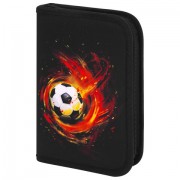 Пенал BRAUBERG с наполнением, 1 отделение, 1 откидная планка, 24 предмета, 21х14 см, 'Fireball', 270723